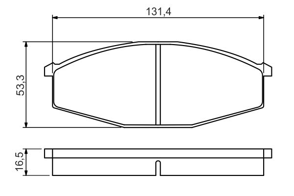 BOSCH 0 986 494 566 - Bremsbelagsatz, Scheibenbremse