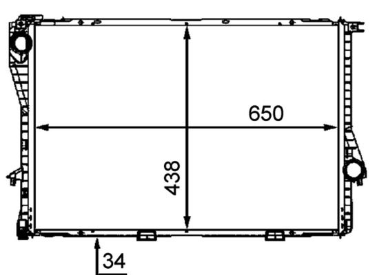 MAHLE CR 296 000P - Kühler, Motorkühlung