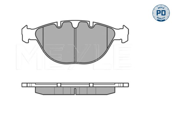 MEYLE 025 234 4821/PD - Bremsbelagsatz, Scheibenbremse