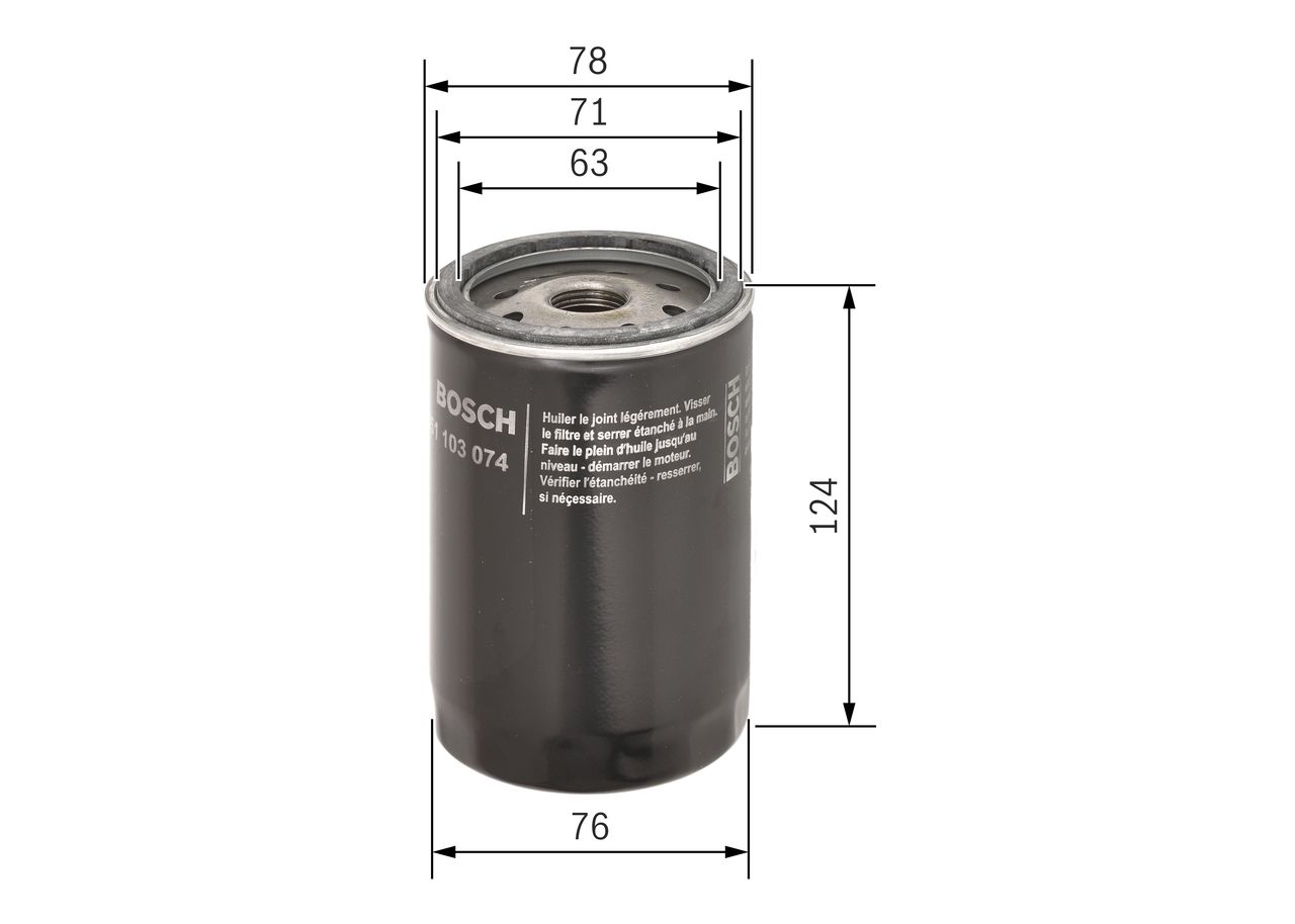 BOSCH 0 451 103 074 - Ölfilter