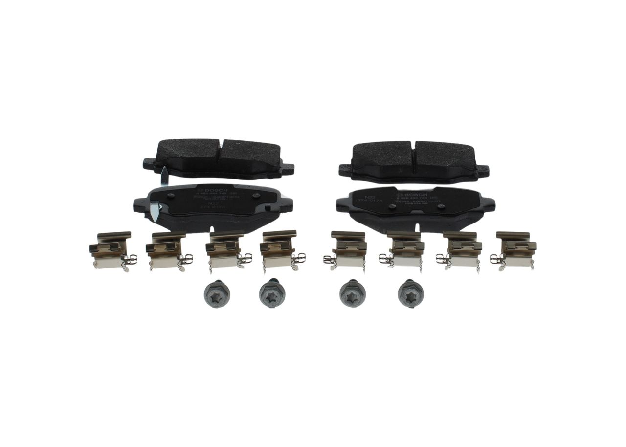 BOSCH 0 986 494 745 - Bremsbelagsatz, Scheibenbremse