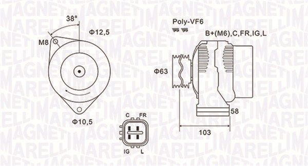 MAGNETI MARELLI 063731727010 - Generator