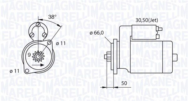 MAGNETI MARELLI 063521240220 - Starter
