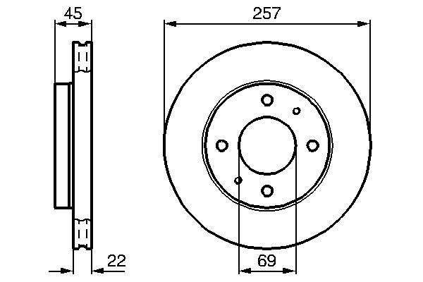 BOSCH 0 986 478 673 - Bremsscheibe