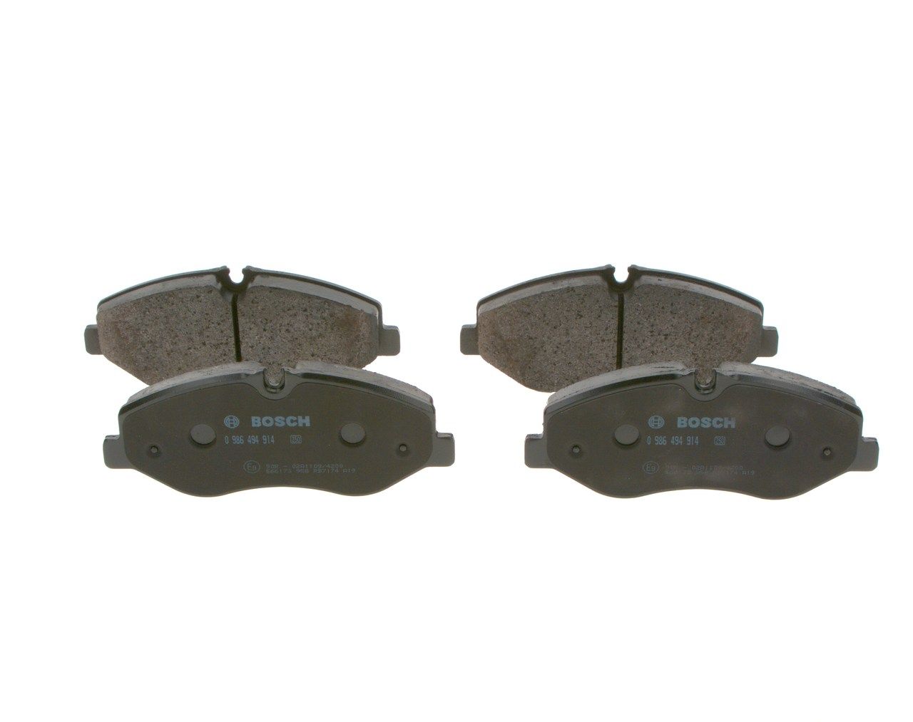 BOSCH 0 986 494 914 - Bremsbelagsatz, Scheibenbremse