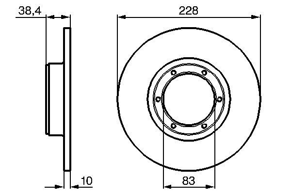 BOSCH 0 986 478 103 - Bremsscheibe