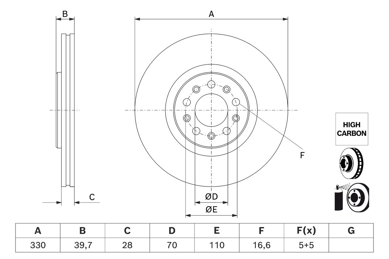 BOSCH 0 986 479 J44 - Bremsscheibe