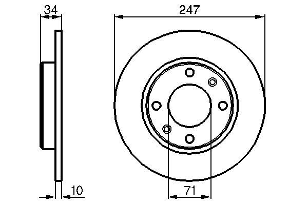 BOSCH 0 986 478 359 - Bremsscheibe