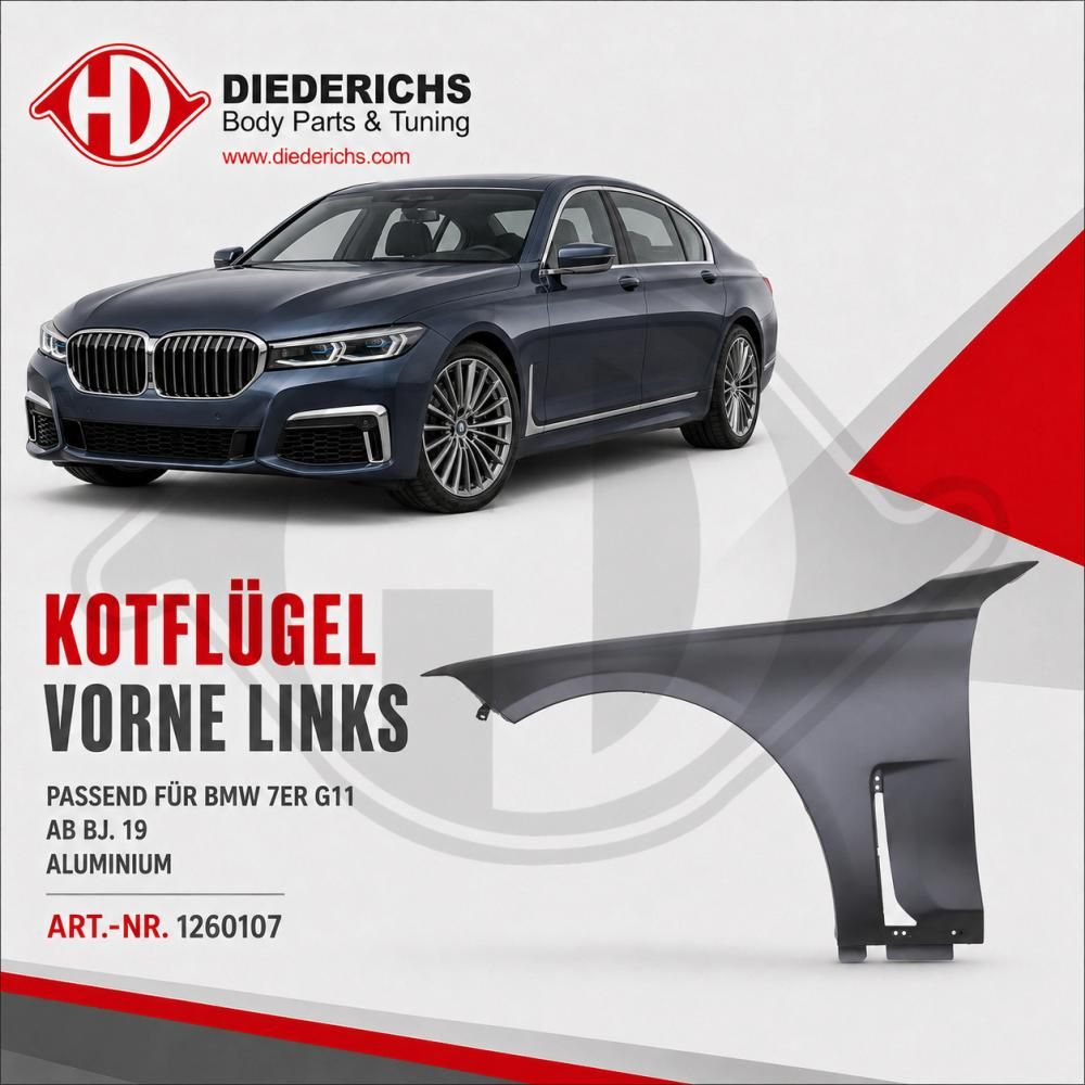 DIEDERICHS 1260107 - Kotflügel
