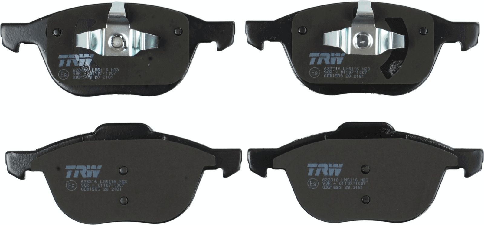 TRW GDB1583 - Bremsbelagsatz, Scheibenbremse