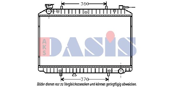 AKS DASIS 070250N - Kühler, Motorkühlung
