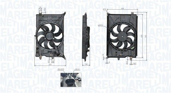 MAGNETI MARELLI 069422777010 - Lüfter, Motorkühlung