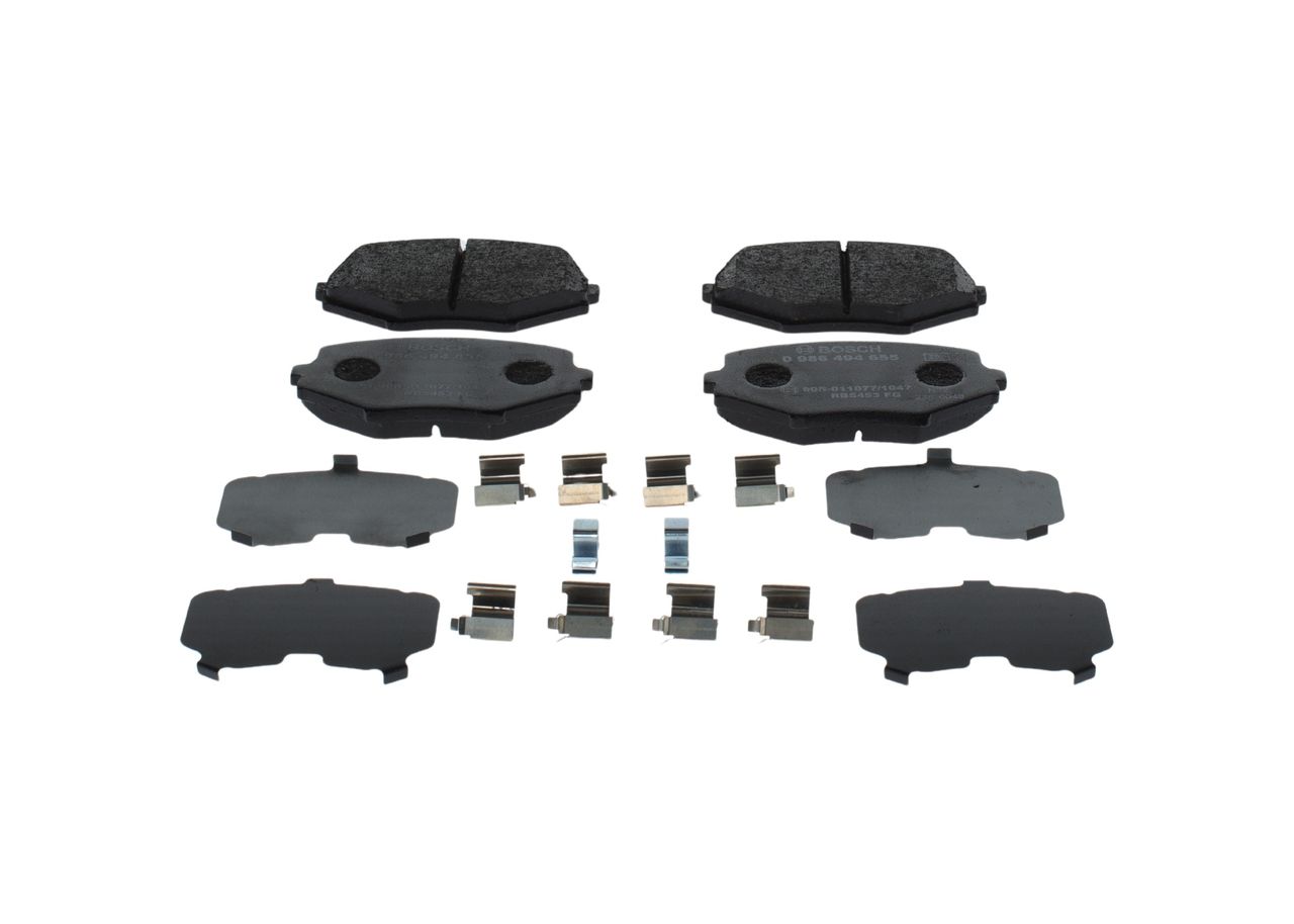 BOSCH 0 986 494 655 - Bremsbelagsatz, Scheibenbremse