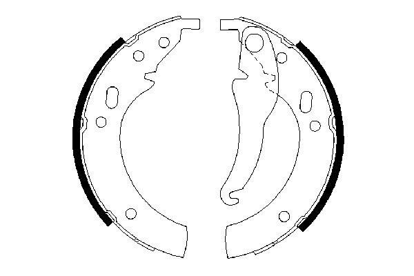 BOSCH 0 986 487 012 - Bremsbackensatz