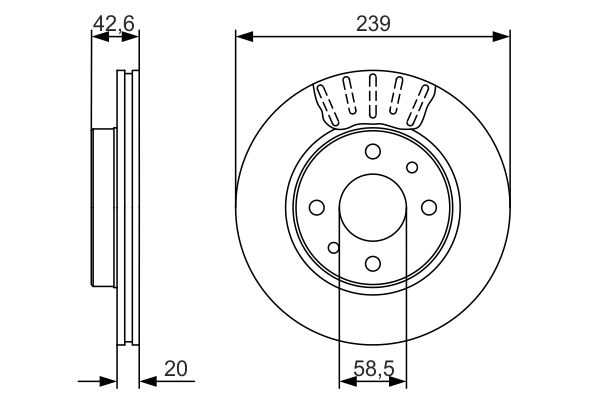 BOSCH 0 986 479 082 - Bremsscheibe