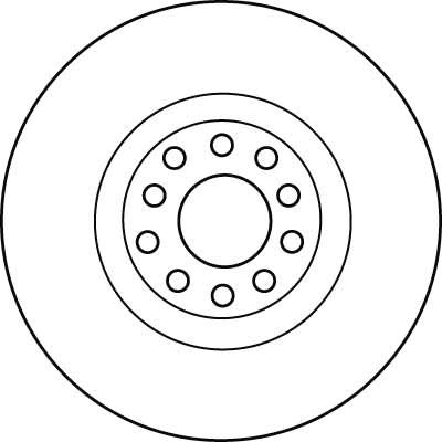 TRW DF4209S - Bremsscheibe