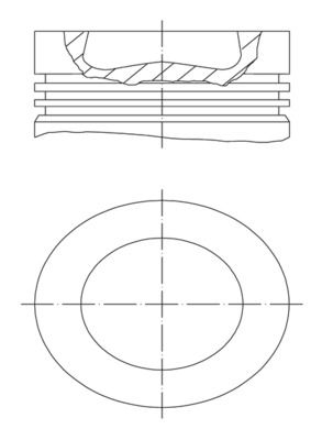 MAHLE 028 PI 00155 001 - Kolben