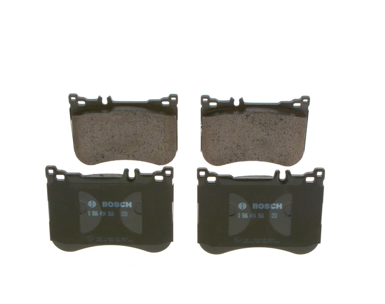 BOSCH 0 986 494 968 - Bremsbelagsatz, Scheibenbremse