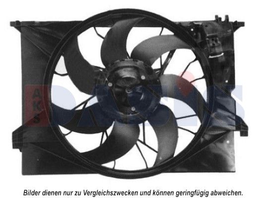 AKS DASIS 128169N - Lüfter, Motorkühlung