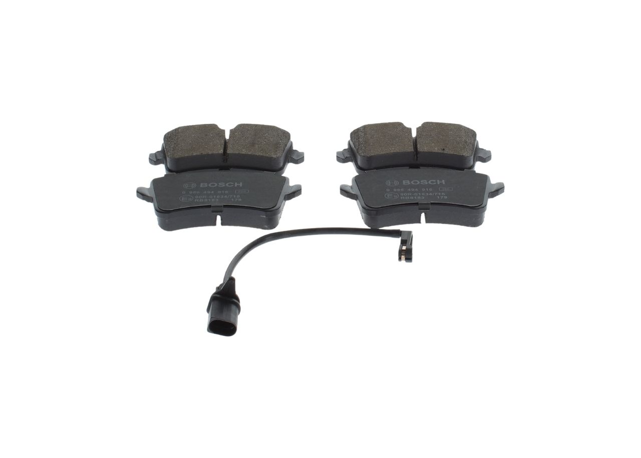 BOSCH 0 986 494 916 - Bremsbelagsatz, Scheibenbremse