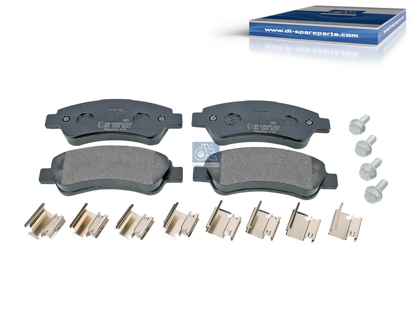 DT Spare Parts 12.93102 - Bremsbelagsatz, Scheibenbremse