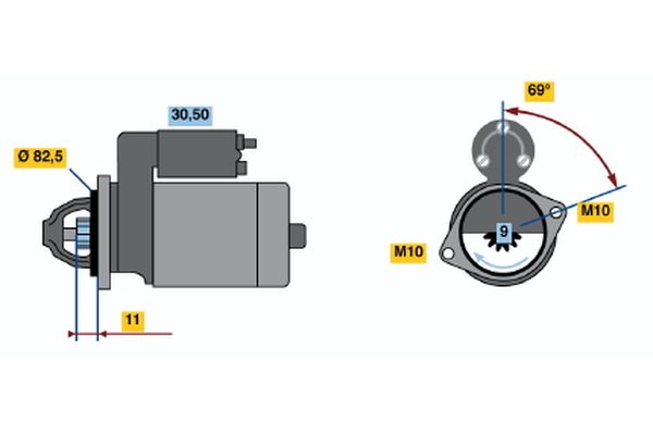 BOSCH 0 001 108 123 - Starter