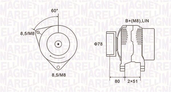 MAGNETI MARELLI 063731919010 - Generator