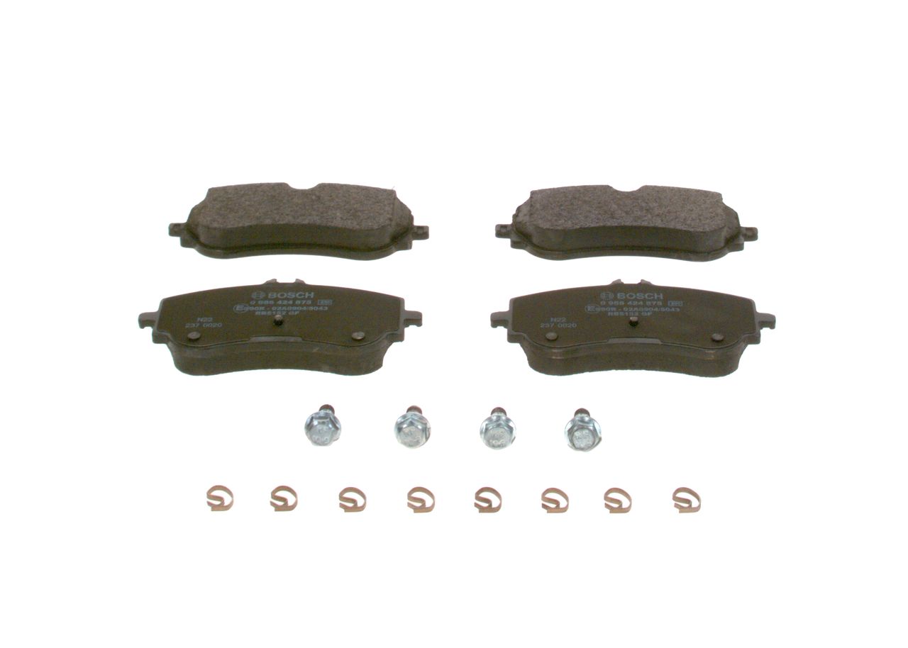 BOSCH 0 986 424 875 - Bremsbelagsatz, Scheibenbremse
