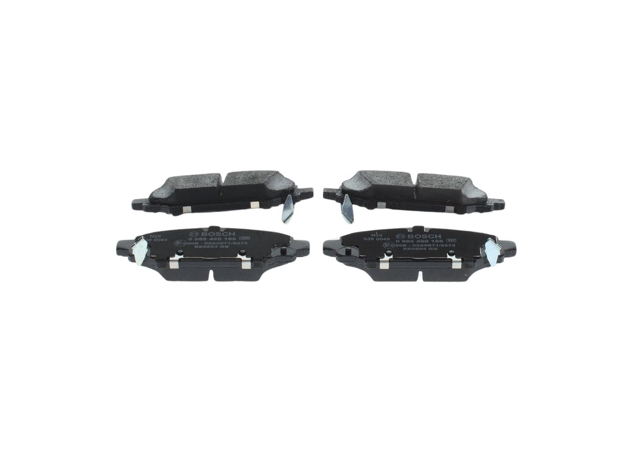 BOSCH 0 986 460 196 - Bremsbelagsatz, Scheibenbremse