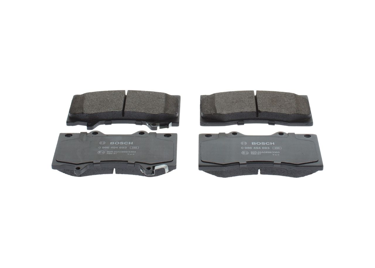 BOSCH 0 986 494 693 - Bremsbelagsatz, Scheibenbremse