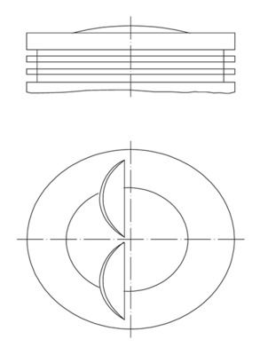 MAHLE 007 80 04 - Kolben