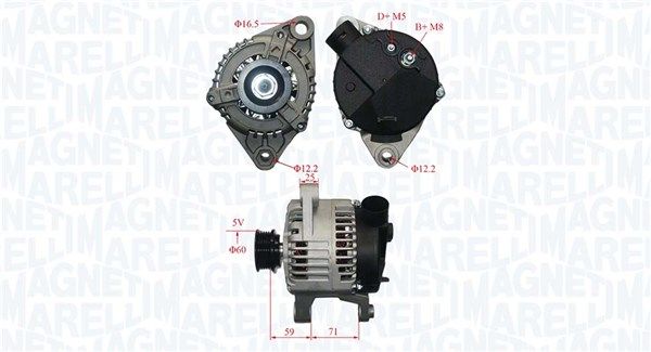 MAGNETI MARELLI 063731221010 - Generator