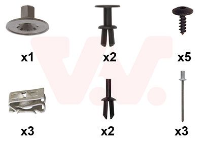 VAN WEZEL 0335796 - Montagesatz, Kotflügel
