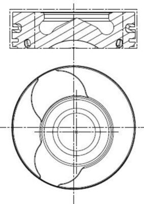 MAHLE 022 01 00 - Kolben