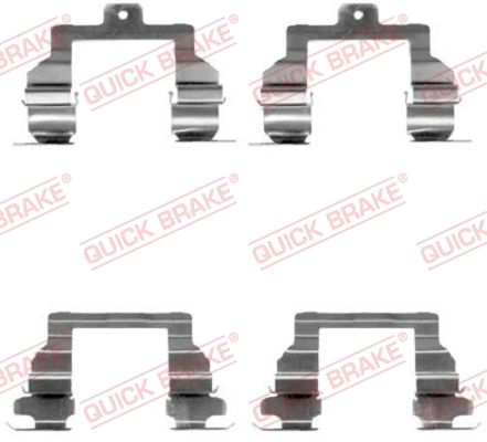 QUICK BRAKE 109-1291 - Zubehörsatz, Scheibenbremsbelag