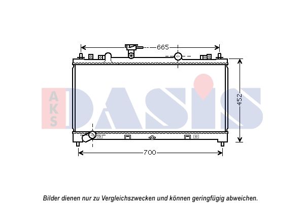 AKS DASIS 110078N - Kühler, Motorkühlung