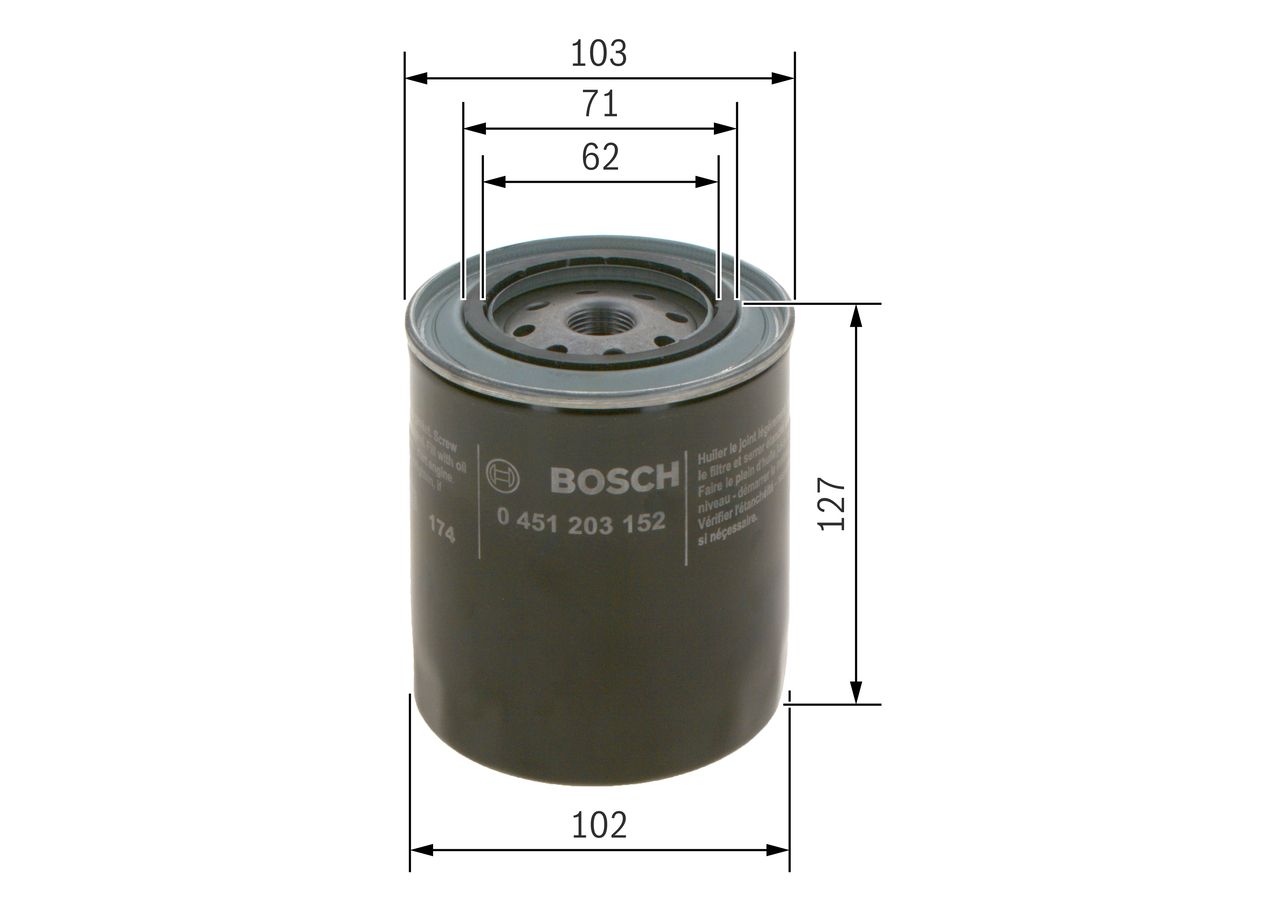 BOSCH 0 451 203 152 - Ölfilter