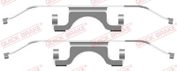 QUICK BRAKE 109-1702 - Zubehörsatz, Scheibenbremsbelag