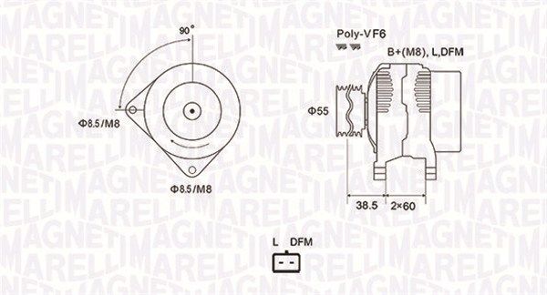 MAGNETI MARELLI 063731933010 - Generator