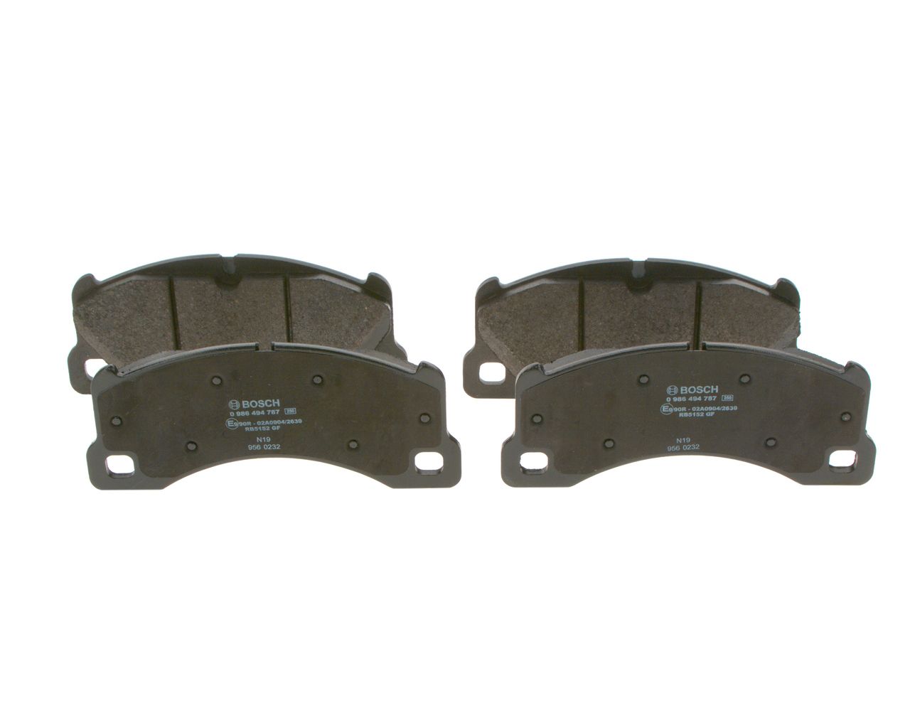 BOSCH 0 986 494 787 - Bremsbelagsatz, Scheibenbremse