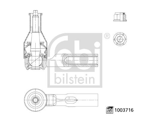 FEBI BILSTEIN 1003716 - Spurstangenkopf