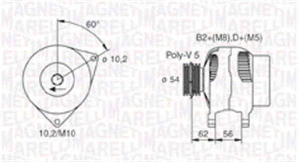 MAGNETI MARELLI 063731748010 - Generator
