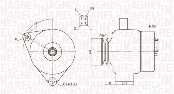 MAGNETI MARELLI 063731783010 - Generator