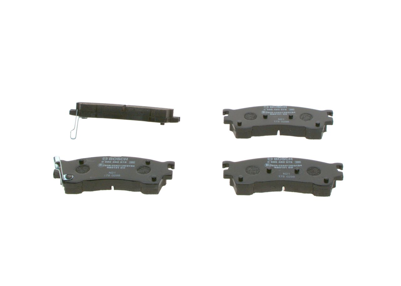 BOSCH 0 986 460 975 - Bremsbelagsatz, Scheibenbremse
