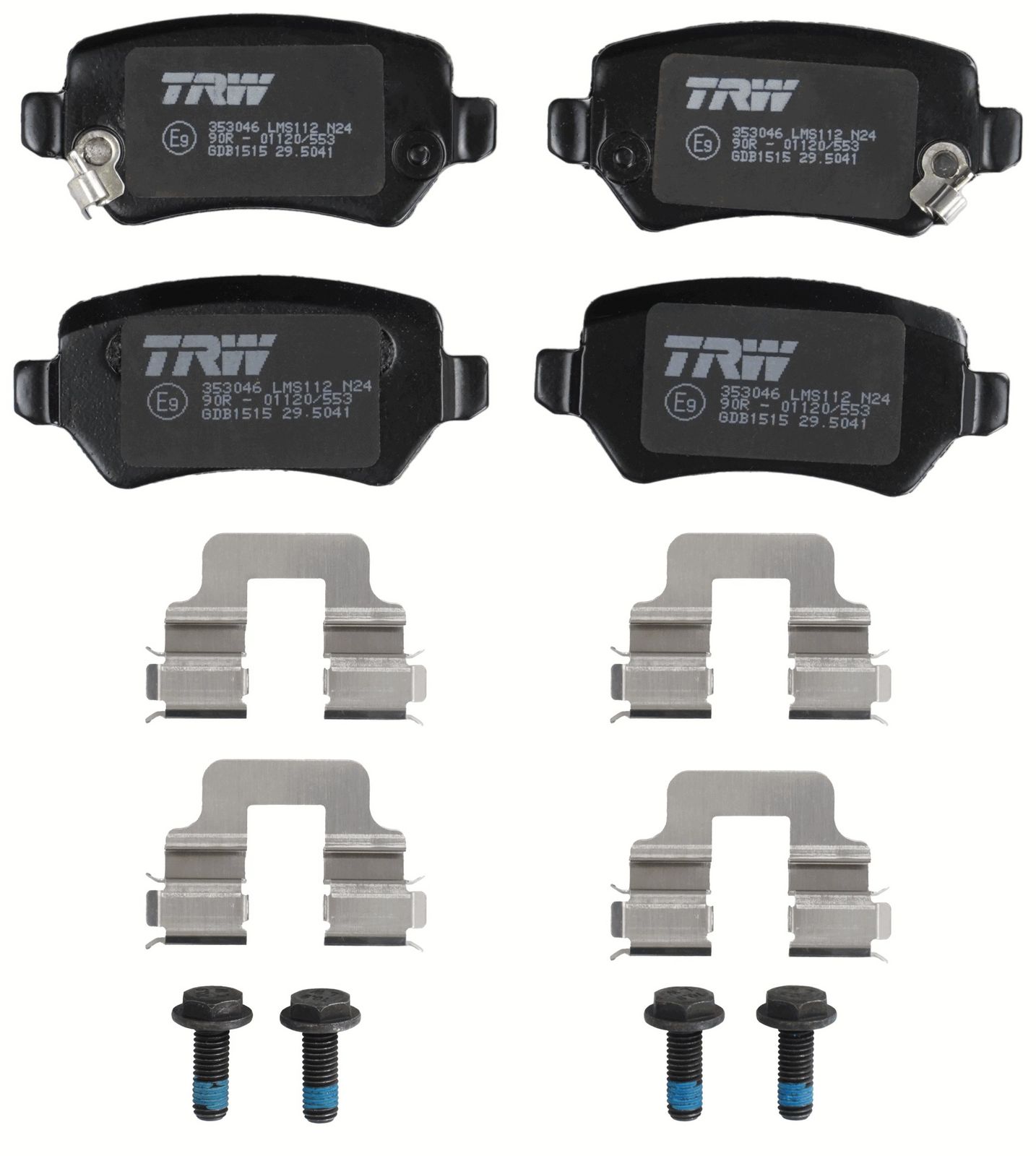 TRW GDB1515 - Bremsbelagsatz, Scheibenbremse
