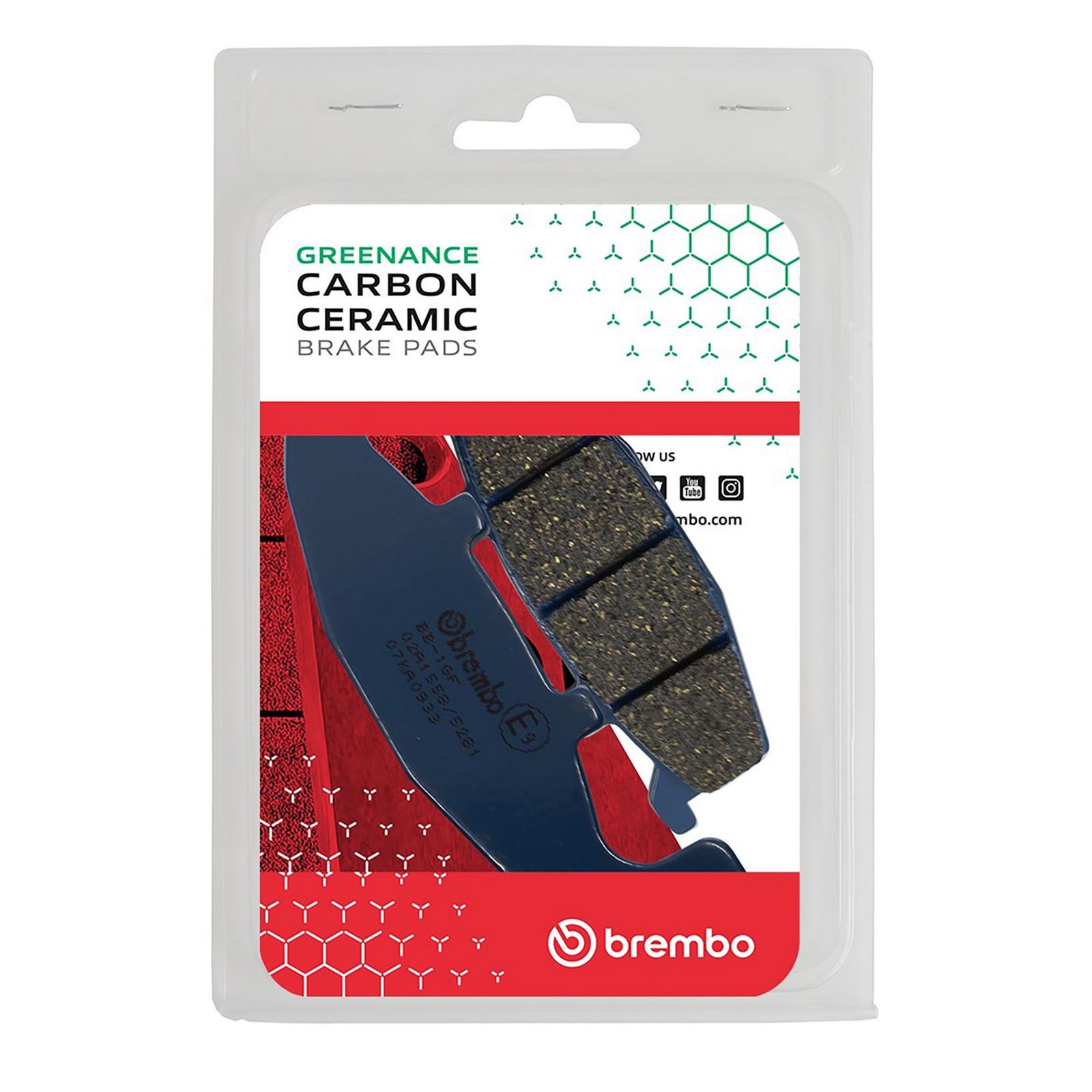BREMBO 07KA0933 - Bremsbelagsatz, Scheibenbremse