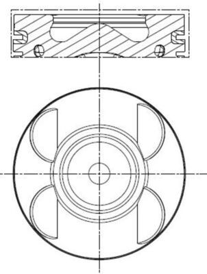 MAHLE 001 PI 00183 000 - Kolben