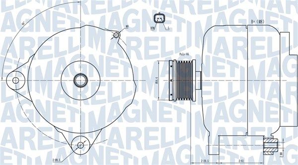 MAGNETI MARELLI 063731876010 - Generator