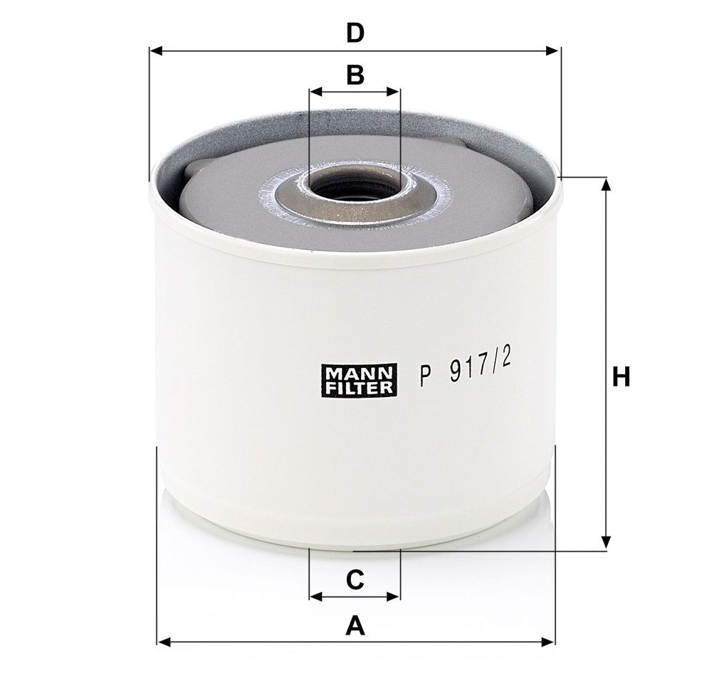 MANN-FILTER P 917/2 x - Kraftstofffilter