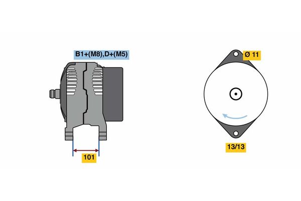 BOSCH 0 124 525 203 - Generator